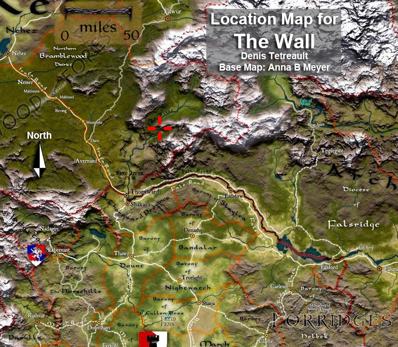 The Wall location map